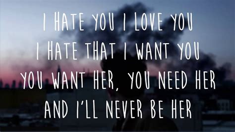 i hate you i love you lyrics|love and hate lyrics meaning.